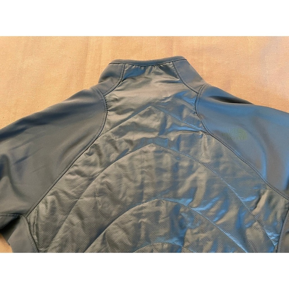 The North Face Women's FlashDry Quilted Jacket Sz M Green Thumbholes PrimaLoft - Picture 9 of 9